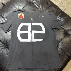 Army 82nd Airborne Division T-Shirt Black Knights Athletic Cut Nike Size L